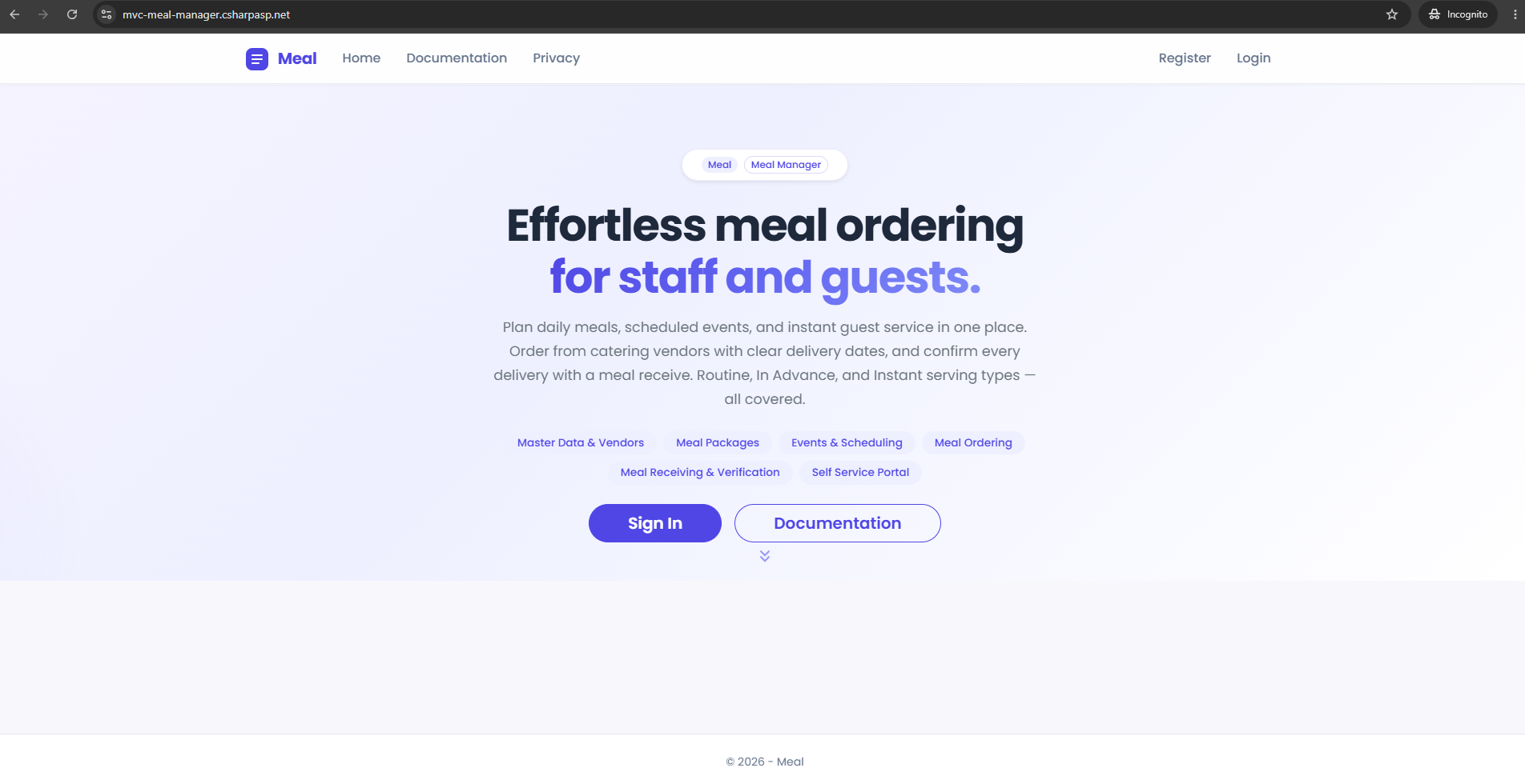 Meal Manager